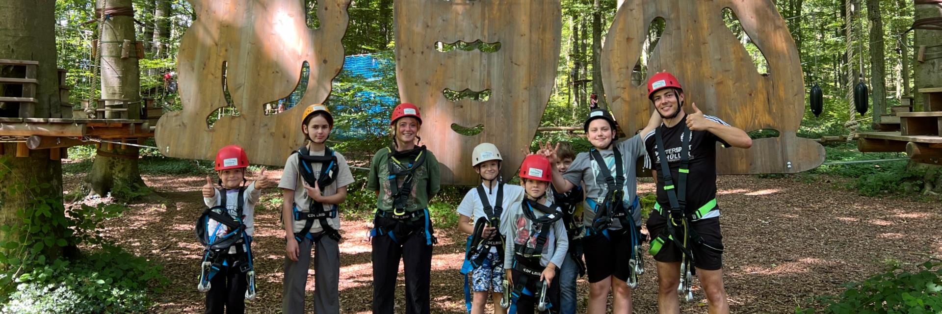 Die Kinder und Jugendlichen erlebten ein Abenteuer in luftiger Höhe.