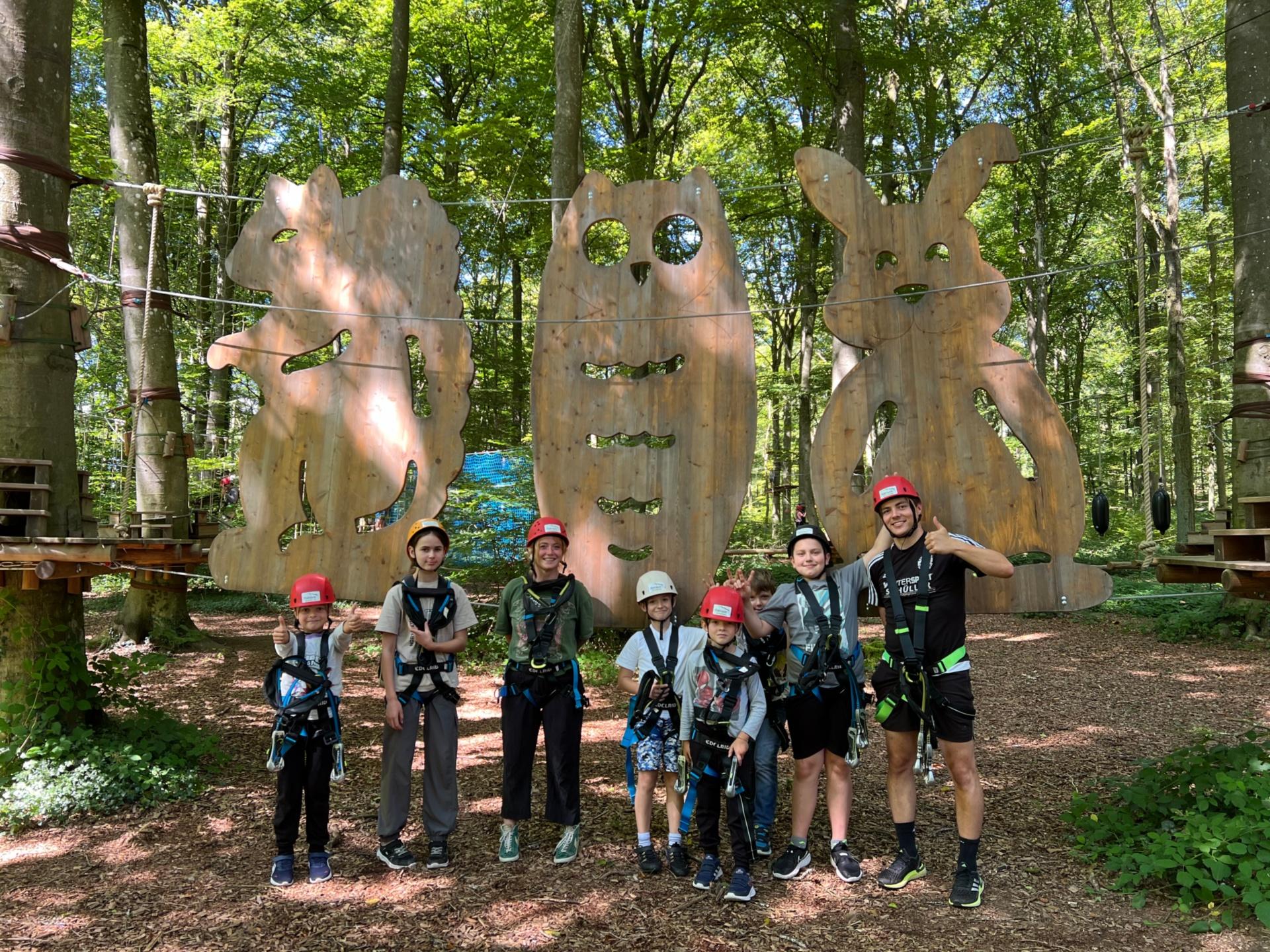 Die Kinder und Jugendlichen erlebten ein Abenteuer in luftiger Höhe.